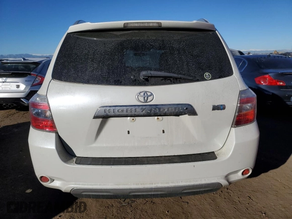 2010 Toyota Highlander Hybrid with VIN JTEBW3EH5A2038655, listed as a Copart auction lot 88316875 with 217,738 mi miles and Salvage Title. Bid and sale history available at carsss.com. Image 6.