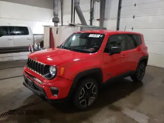 2021 Jeep Renegade Jeepster z VIN ZACNJDAB8MPM81851, wystawiony jako Copart lot #49913615 z przebiegiem 56 130 mil mil oraz Czysty tytuł • Clean title. Historia ofert i sprzedaży dostępna na DreamBid. Obrazek 1.