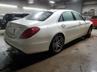 2015 Mercedes-Benz S 550 with VIN WDDUG8FB0FA077724, listed as a Copart auction lot 83636774 with 55,436 mi miles and Salvage Title. Bid and sale history available at carsss.com. Image 3.
