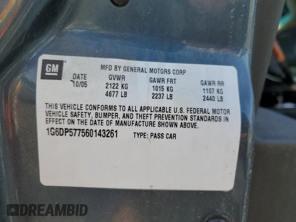 2006 Cadillac CTS with VIN 1G6DP577560143261, listed as a Copart auction lot 79845344 with 207,446 mi miles and Salvage Title. Bid and sale history available at carsss.com. Image 12.