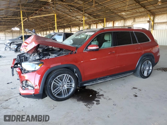 2020 Mercedes-Benz GLS 450 with VIN 4JGFF5KE0LA197549, listed as a Copart auction lot 55561644 with 17,726 mi miles and Salvage Title. Bid and sale history available at DreamBid. Image 1.
