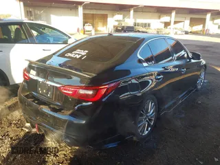 2018 Infiniti Q50 Luxe with VIN JN1EV7AP7JM590173, listed as a IAAI auction lot 41298515 with 99,415 mi miles and . Bid and sale history available at DreamBid. Image 4.