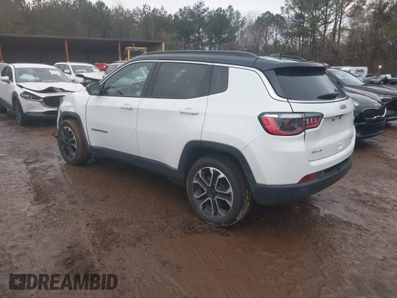 2024 Jeep Compass Limited with VIN 3C4NJDCN8RT610911, listed as a IAAI auction lot 41435137 with 28,909 mi miles and . Bid and sale history available at carsss.com. Image 3.