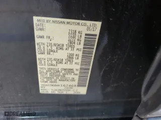 2017 Nissan Murano SV with VIN 5N1AZ2MG6HN167468, listed as a Copart auction lot 88725645 with 86,411 mi miles and Salvage Title. Bid and sale history available at carsss.com. Image 14.