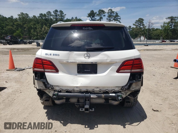 2017 Mercedes-Benz GLE 350 with VIN 4JGDA5JB8HA825720, listed as a Copart auction lot 57181155 with 51,127 mi miles and Salvage title. Bid and sale history available at DreamBid. Image 6.