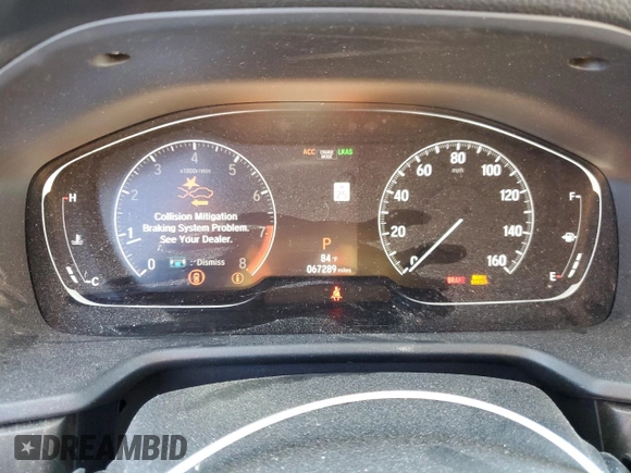 2018 Honda Accord Touring with VIN 1HGCV2F96JA006608, listed as a Copart auction lot 63770485 with 67,289 mi miles and Salvage title. Bid and sale history available at DreamBid. Image 9.