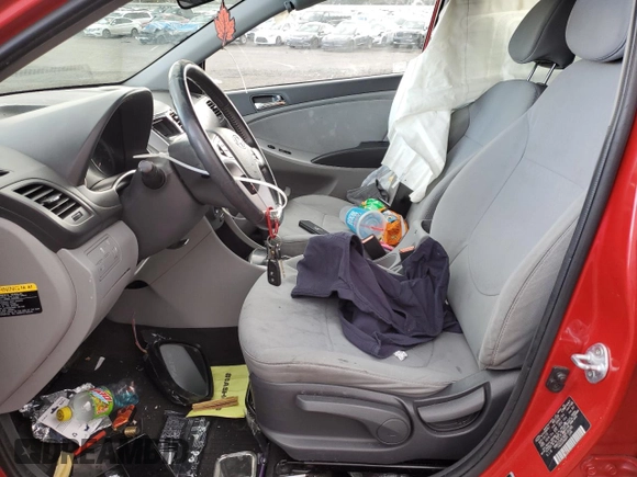 2013 Hyundai Accent SE with VIN KMHCU5AE9DU135285, listed as a Copart auction lot 44464715 with 116,247 mi miles and Salvage Title. Bid and sale history available at carsss.com. Image 7.