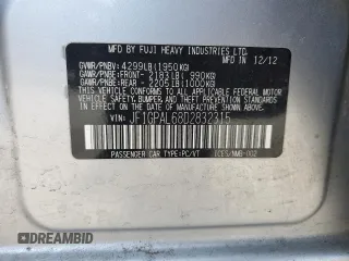2013 Subaru Impreza Special Sports Premium с VIN JF1GPAL68D2832315, выставлен на аукционе Copart как лот 55023845 с пробегом 117 444 миль миль и Списание • Salvage title. История ставок и продаж доступна на DreamBid. Изображение 12.