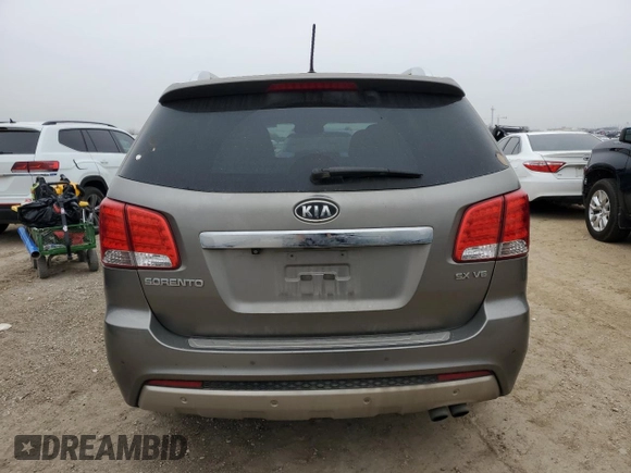 2012 Kia Sorento SX with VIN 5XYKW4A25CG290152, listed as a Copart auction lot 44822985 with 158,399 mi miles and Salvage Title. Bid and sale history available at carsss.com. Image 6.