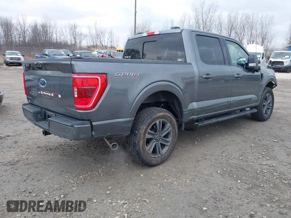 2023 Ford F-150 XL with VIN 1FTFW1ED2PFB98355, listed as a IAAI auction lot 42000505 with 14,777 mi miles and . Bid and sale history available at carsss.com. Image 4.