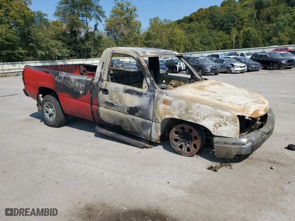 2007 Chevrolet Silverado 1500 Classic Work Truck with VIN 3GCEC14XX7G218916, listed as a Copart auction lot 71388604 with 0 mi miles and Salvage Title. Bid and sale history available at carsss.com. Image 4.