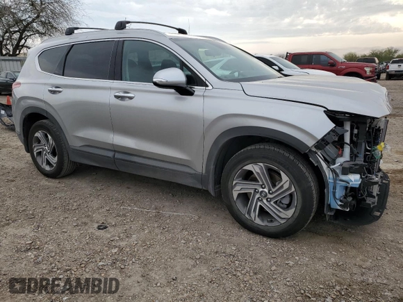 2023 Hyundai Santa Fe SEL with VIN 5NMS24AJ2PH644840, listed as a Copart auction lot 43797595 with 6,706 mi miles and Salvage Title. Bid and sale history available at DreamBid. Image 4.