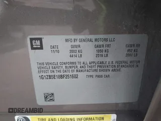 2011 Chevrolet Malibu 1LS with VIN 1G1ZB5E18BF251602, listed as a IAAI auction lot 41880910 with 76,049 mi miles and . Bid and sale history available at DreamBid. Image 9.