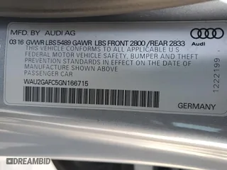 2016 Audi A7 3.0 Prestige with VIN WAU2GAFC5GN166715, listed as a Copart auction lot 49501465 with 88,248 mi miles and Salvage Title. Bid and sale history available at carsss.com. Image 12.