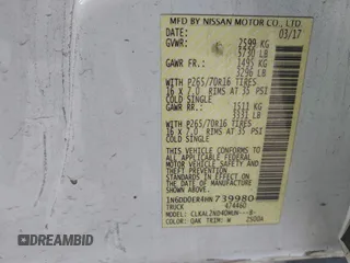 2017 Nissan Frontier SV с VIN 1N6DD0ER4HN739980, выставлен на аукционе IAAI как лот 41278440 с пробегом 123 444 миль миль и . История ставок и продаж доступна на DreamBid. Изображение 9.