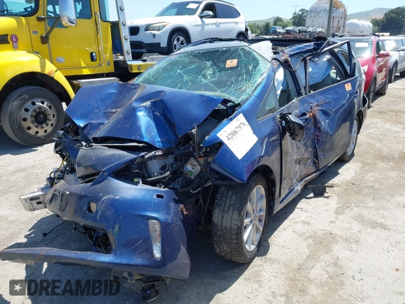 2013 Toyota Prius Two with VIN JTDZN3EU4D3206304, listed as a IAAI auction lot 42067570 with Not Provided miles and . Bid and sale history available at carsss.com. Image 6.