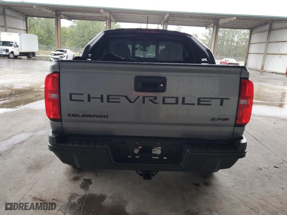 2021 Chevrolet Colorado 4WD ZR2 with VIN 1GCGTEEN0M1251317, listed as a Copart auction lot 73227024 with 38,646 mi miles and Salvage Title. Bid and sale history available at carsss.com. Image 6.