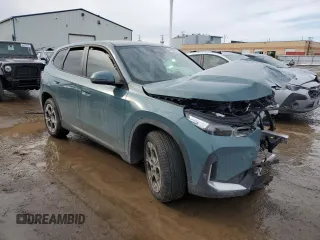 2024 BMW X1 xDrive28i with VIN WBX73EF03R5Z47823, listed as a Copart auction lot 46828905 with 0 mi miles and Salvage Title. Bid and sale history available at carsss.com. Image 4.