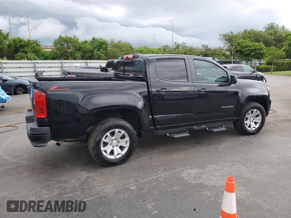 2021 Chevrolet Colorado 2WD LT with VIN 1GCGSCEN4M1100584, listed as a Copart auction lot 64683295 with 42,772 mi miles and Clean title. Bid and sale history available at DreamBid. Image 3.