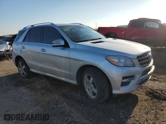 2015 Mercedes-Benz M ML 350 with VIN 4JGDA5JB4FA565961, listed as a Copart auction lot 45344375 with 123,323 mi miles and Salvage Title. Bid and sale history available at carsss.com. Image 4.