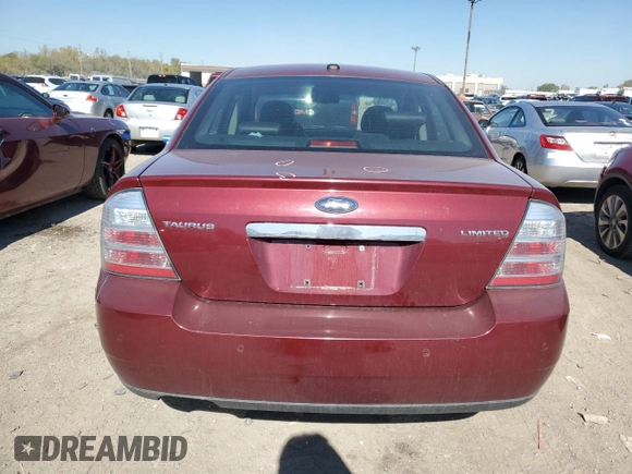 2008 Ford Taurus Limited with VIN 1FAHP25W28G179996, listed as a Copart auction lot 75977554 with 93,077 mi miles and Salvage Title. Bid and sale history available at carsss.com. Image 6.