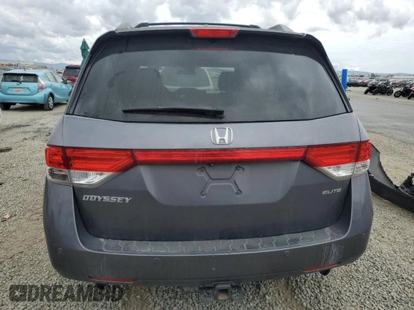 2015 Honda Odyssey Touring Elite with VIN 5FNRL5H95FB058873, listed as a Copart auction lot 53744295 with 139,856 mi miles and Salvage title. Bid and sale history available at DreamBid. Image 6.