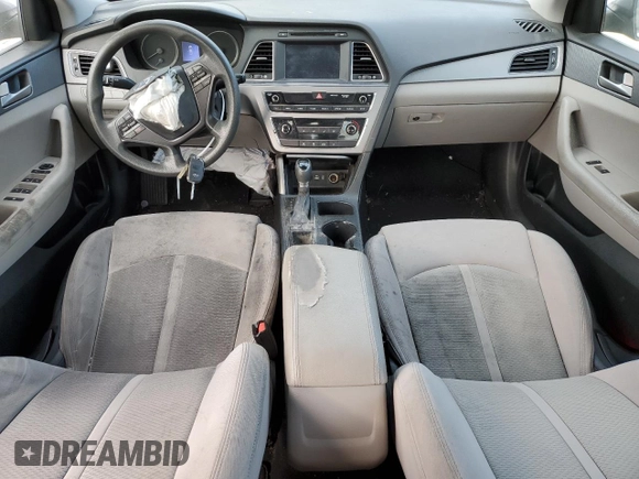 2017 Hyundai Sonata 2.4L with VIN 5NPE24AF6HH509647, listed as a Copart auction lot 83037104 with 123,701 mi miles and Clean Title. Bid and sale history available at carsss.com. Image 8.