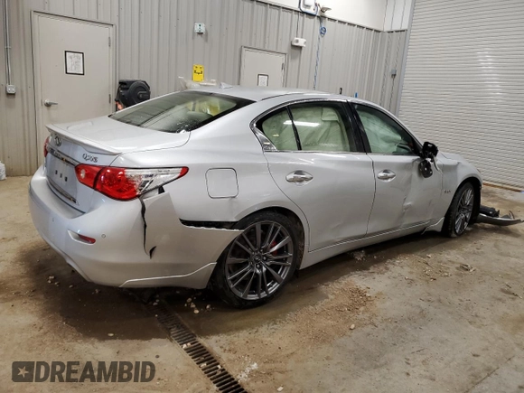 2017 Infiniti Q50 Red Sport 400 с VIN JN1FV7ARXHM871562, выставлен на аукционе Copart как лот 56331735 с пробегом 94 061 миль миль и Списание • Salvage title. История ставок и продаж доступна на DreamBid. Изображение 3.