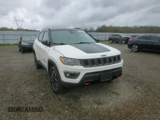 2019 Jeep Compass Trailhawk with VIN 3C4NJDDB4KT790351, listed as a Copart auction lot 48588285 with 67,417 mi miles and Salvage Title. Bid and sale history available at DreamBid. Image 12.