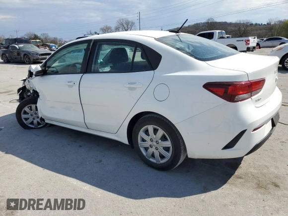 2023 Kia Rio S with VIN 3KPA24AD6PE566205, listed as a Copart auction lot 50621125 with 18,418 mi miles and Salvage Title. Bid and sale history available at carsss.com. Image 2.
