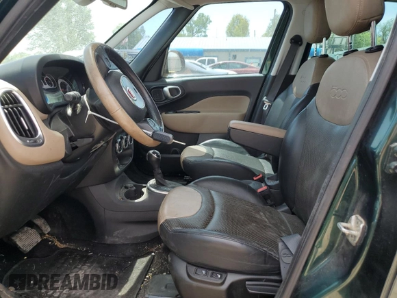 2015 FIAT 500L Lounge with VIN ZFBCFACH2FZ034998, listed as a Copart auction lot 54058445 with 149,247 mi miles and Salvage title. Bid and sale history available at DreamBid. Image 7.