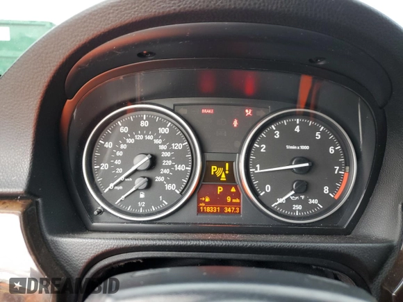 2011 BMW 3 Series 335i with VIN WBADX7C53BE261364, listed as a Copart auction lot 48391185 with 118,331 mi miles and Salvage Title. Bid and sale history available at carsss.com. Image 9.