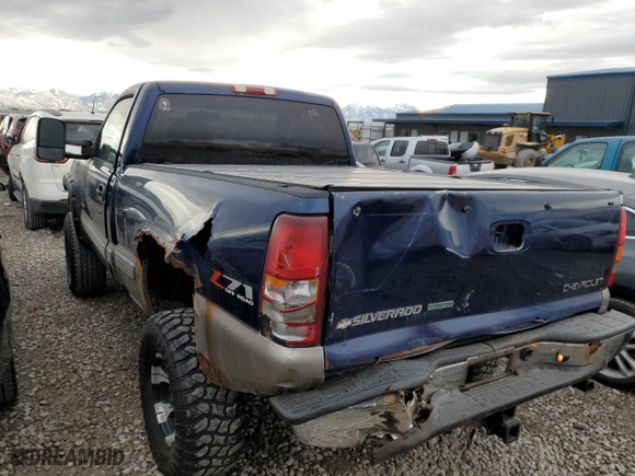 2002 Chevrolet Silverado 1500 LS with VIN 1GCEK14V42Z249072, listed as a Copart auction lot 78186794 with 159,220 mi miles and Salvage Title. Bid and sale history available at carsss.com. Image 2.