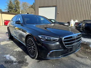 2022 Mercedes-Benz S-Class S 500 with VIN W1K6G6DB9NA088879, listed as a IAAI auction lot 41805550 with 49,053 mi miles. Bid and sale history available at carsss.com. Image 1.