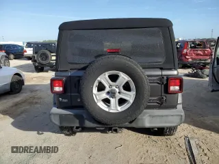 2018 Jeep Wrangler Sport with VIN 1C4GJXAG4JW150854, listed as a Copart auction lot 80236694 with 46,081 mi miles and Salvage Title. Bid and sale history available at carsss.com. Image 6.