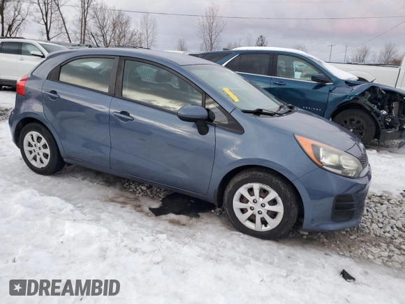 2016 Kia Rio LX with VIN KNADM5A34G6676533, listed as a Copart auction lot 42444355 with 38,350 mi miles and Salvage Title. Bid and sale history available at carsss.com. Image 4.