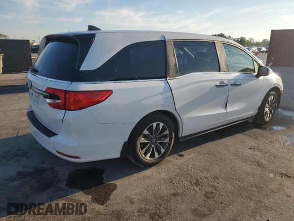 2023 Honda Odyssey EX-L with VIN 5FNRL6H66PB035681, listed as a Copart auction lot 49344925 with 78,344 mi miles and Salvage Title. Bid and sale history available at carsss.com. Image 3.