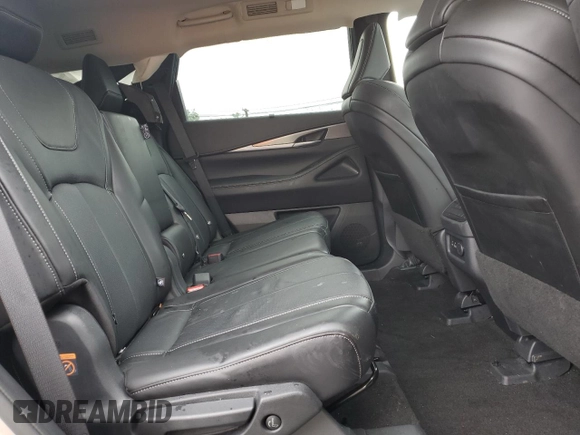 2024 Infiniti QX60 Luxe z VIN 5N1DL1FS0RC357497, wystawiony jako Copart lot #60990535 z przebiegiem 6 351 mil mil oraz Szkoda całkowita • Salvage title. Historia ofert i sprzedaży dostępna na DreamBid. Obrazek 10.