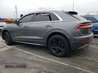 2019 Audi Q8 Premium with VIN WA1AVAF19KD016537, listed as a Copart auction lot 47663195 with 70,409 mi miles and Salvage Title. Bid and sale history available at carsss.com. Image 2.