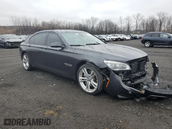 2014 BMW 7 Series ALPINA B7 xDrive with VIN WBAYF8C50ED653383, listed as a Copart auction lot 83451704 with 165,082 mi miles and Salvage Title. Bid and sale history available at DreamBid. Image 4.
