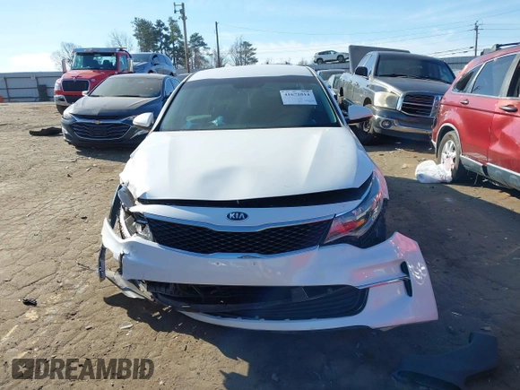 2017 Kia Optima LX with VIN 5XXGT4L38HG161323, listed as a IAAI auction lot 41672014 with 181,730 mi miles. Bid and sale history available at carsss.com. Image 12.