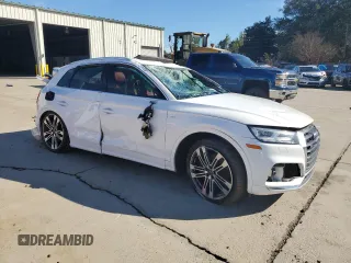 2018 Audi SQ5 Prestige with VIN WA1C4AFY9J2115345, listed as a Copart auction lot 79950304 with 107,514 mi miles and Salvage Title. Bid and sale history available at DreamBid. Image 4.
