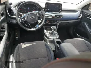 2021 Kia Seltos S with VIN KNDEU2AAXM7210552, listed as a Copart auction lot 62323745 with 12,189 mi miles and Salvage title. Bid and sale history available at DreamBid. Image 8.