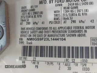 2020 Ford Transit Connect XLT с VIN NM0GS9F23L1444104, выставлен на аукционе IAAI как лот 41810157 с пробегом 101 757 миль миль и . История ставок и продаж доступна на DreamBid. Изображение 9.