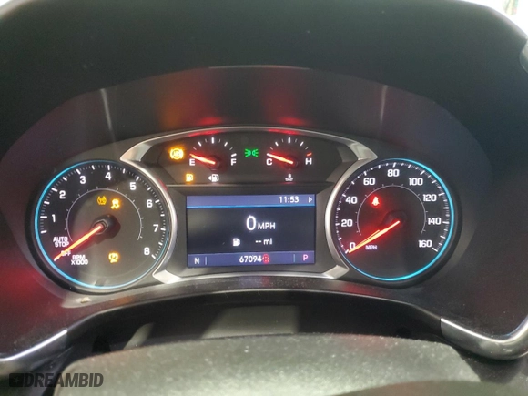 2020 Chevrolet Equinox Premier with VIN 3GNAXNEV7LS538362, listed as a Copart auction lot 54207175 with 67,094 mi miles and Clean Title. Bid and sale history available at carsss.com. Image 9.