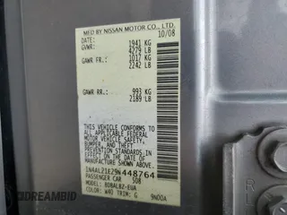 2009 Nissan Altima SL with VIN 1N4AL21E29N448764, listed as a Copart auction lot 66026444 with Not Provided miles and Salvage Title. Bid and sale history available at DreamBid. Image 13.