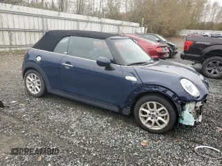 2018 MINI Convertible Cooper S with VIN WMWWG9C54J3E38487, listed as a Copart auction lot 74836504 with 0 mi miles and Salvage Title. Bid and sale history available at carsss.com. Image 4.