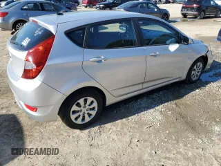 2017 Hyundai Accent SE with VIN KMHCT5AE6HU313159, listed as a Copart auction lot 52387905 with 108,036 mi miles and Salvage Title. Bid and sale history available at DreamBid. Image 3.