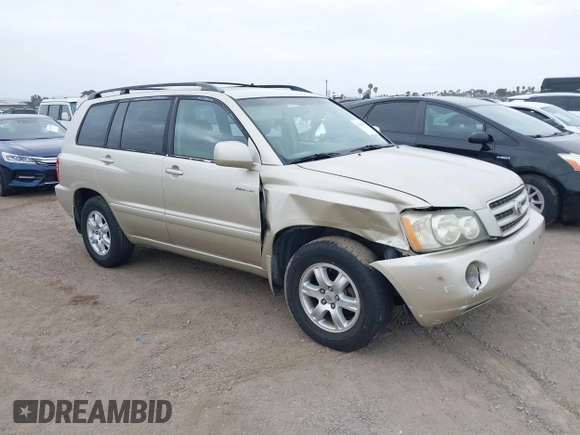 2003 Toyota Highlander z VIN JTEGF21A530074756, wystawiony jako IAAI lot #42044516 z przebiegiem 126 302 mil mil oraz . Historia ofert i sprzedaży dostępna na DreamBid. Obrazek 1.