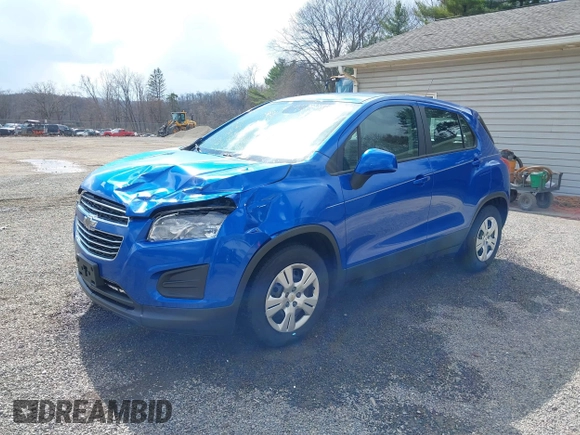 2015 Chevrolet Trax LS with VIN KL7CJKSBXFB235486, listed as a IAAI auction lot 41875595 with 125,301 mi miles. Bid and sale history available at carsss.com. Image 17.